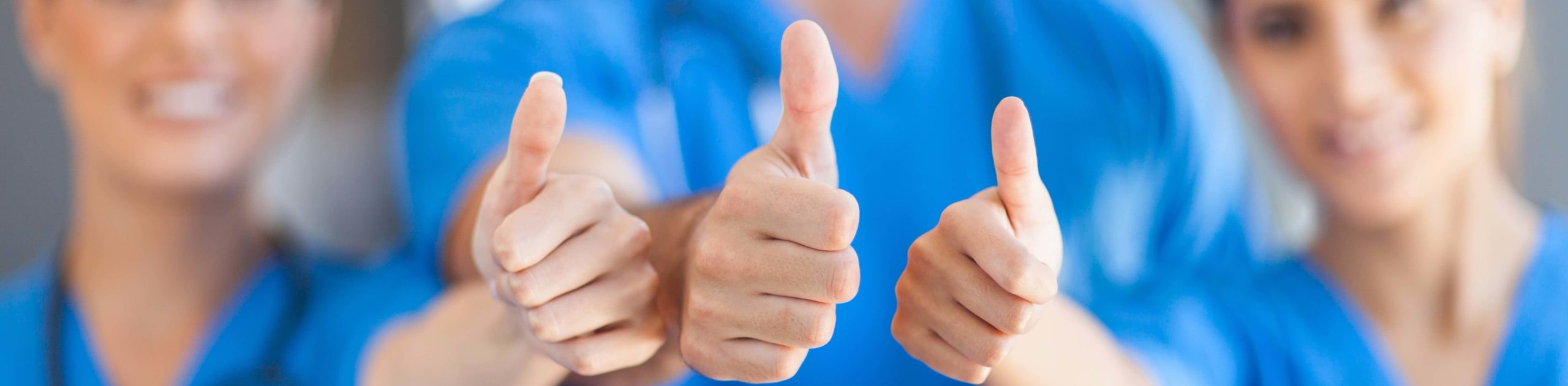 Thumbs Up Scrubs folks – Banner Size